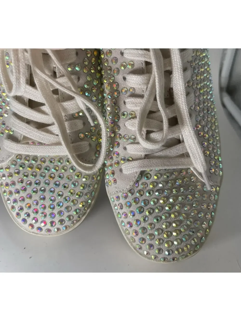 Mi.iM Miracle Miles Rhinestone Embellished Sneakers Women's Size 9 Multicolor